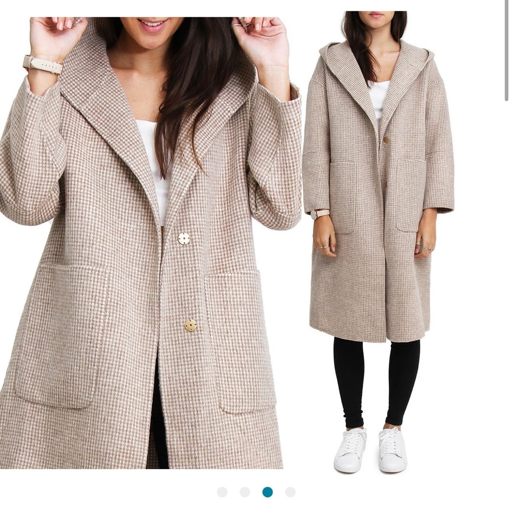 Belle And Bloom Walk This Way Wool Blend Coat